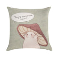 Grumpy Mushroom Soft Style Accent Throw Pillow