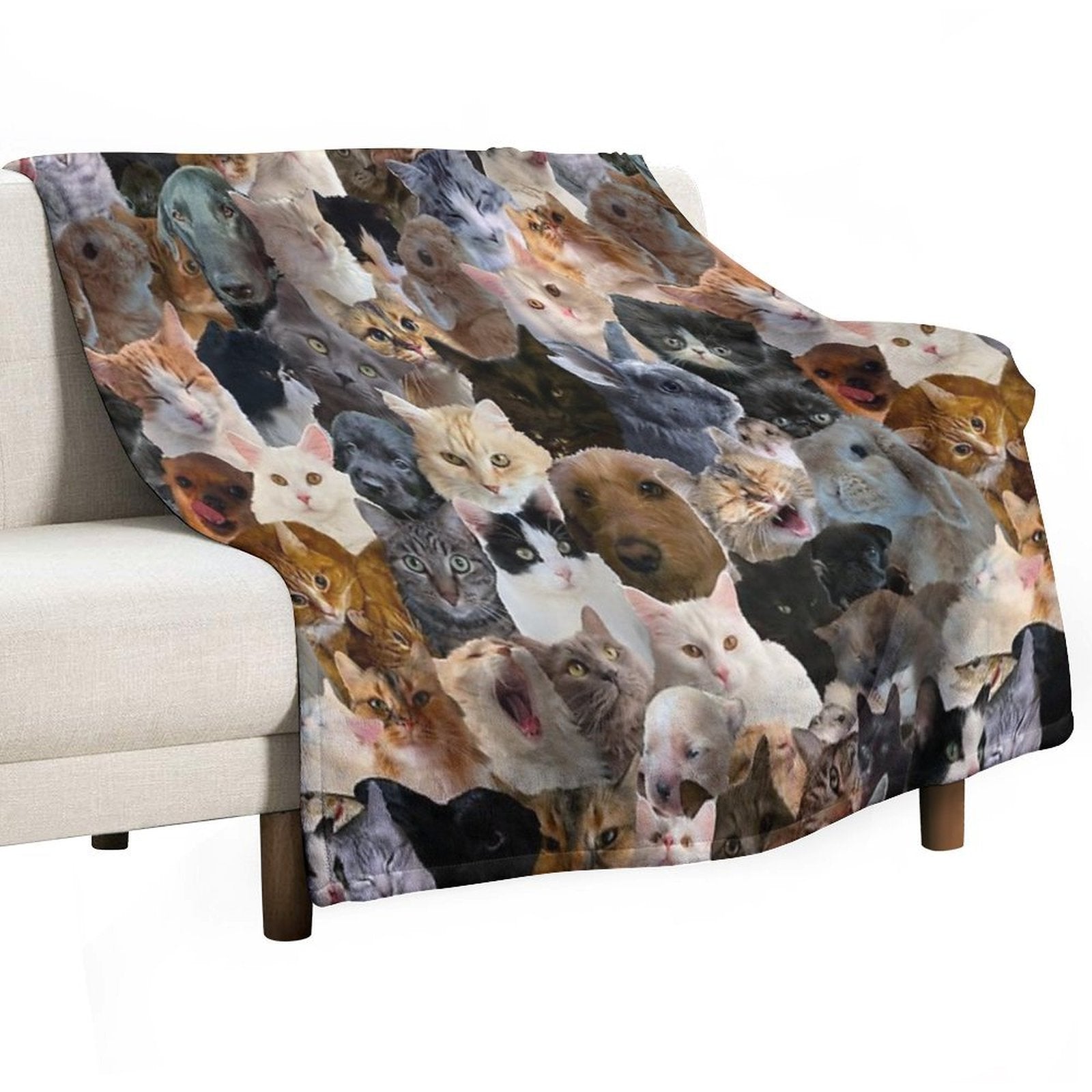 Lovely Animals Eco-conscious Throw Blanket