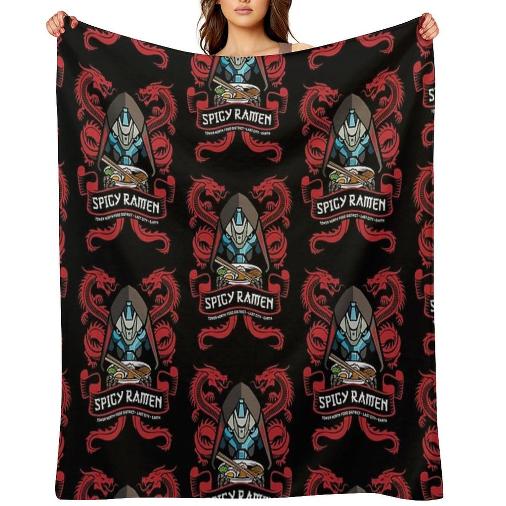 Ramen Shop Quick-dry Throw Blanket