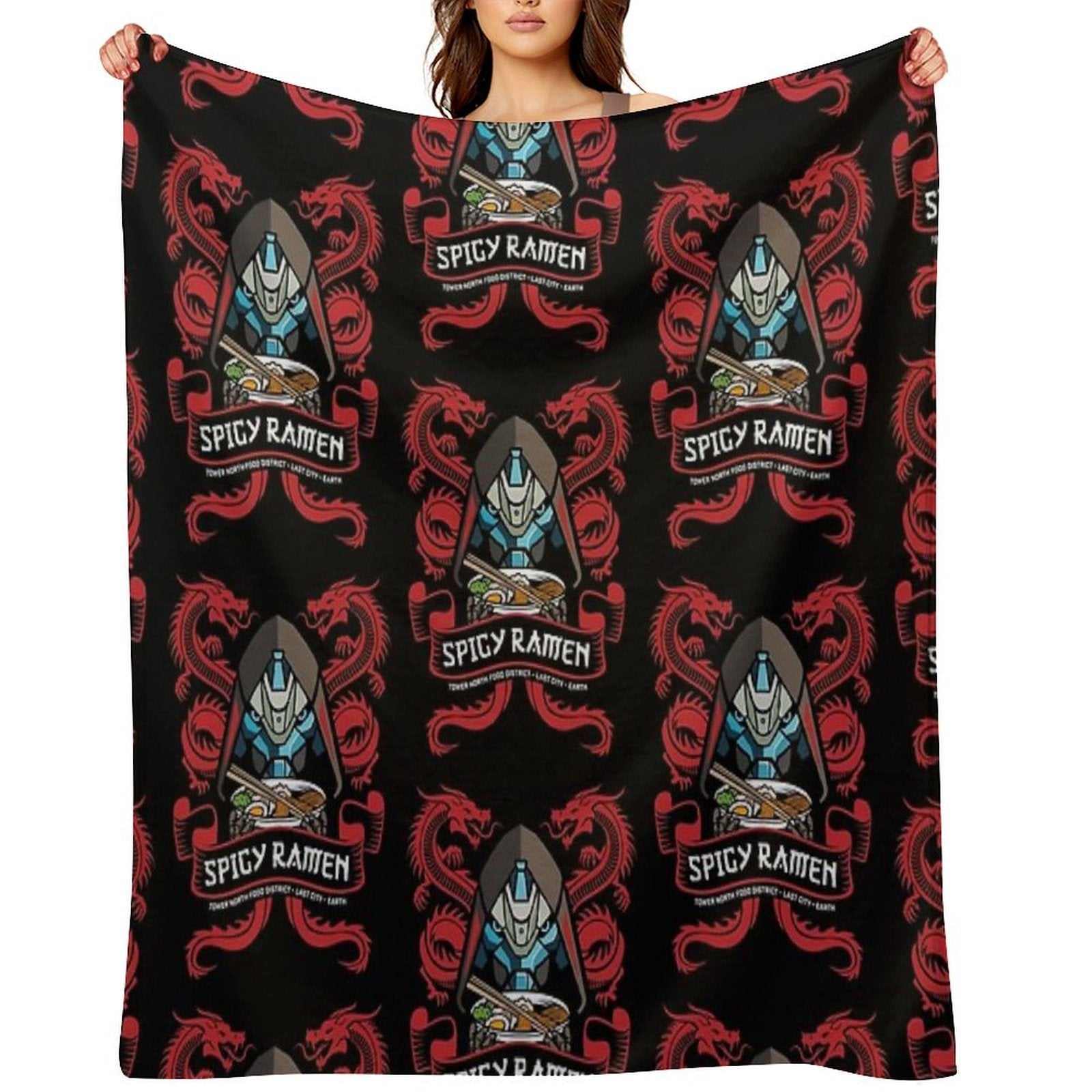 Ramen Shop Quick-dry Throw Blanket