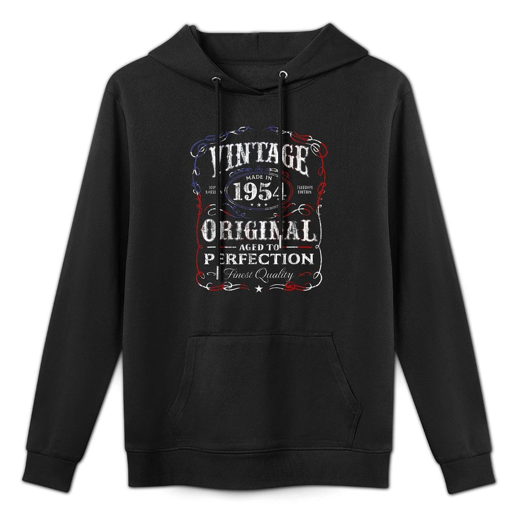 Vintage Made In 1954 64th Birthday Gift Cotton-Polyester Blend Hoodie