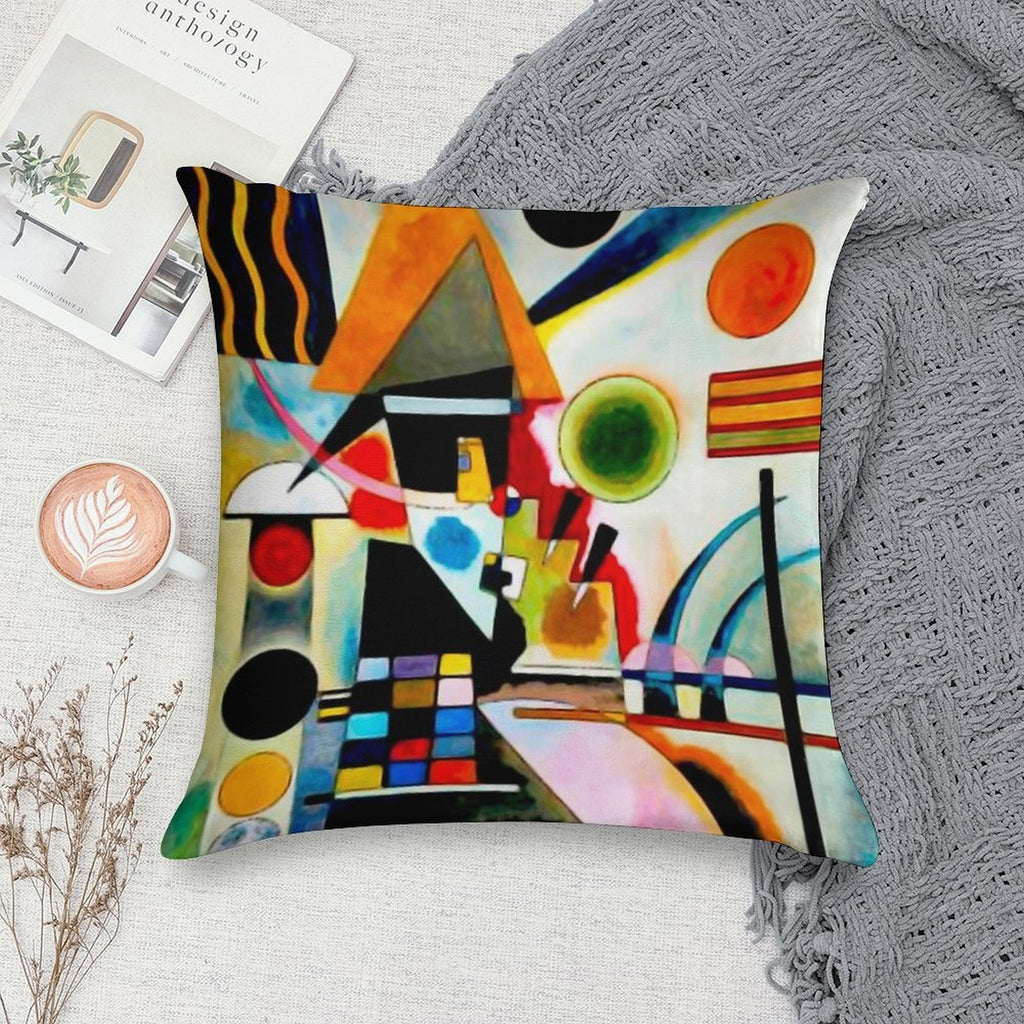 Kandinsky - Swinging Soft Anti-Pilling Throw Pillow
