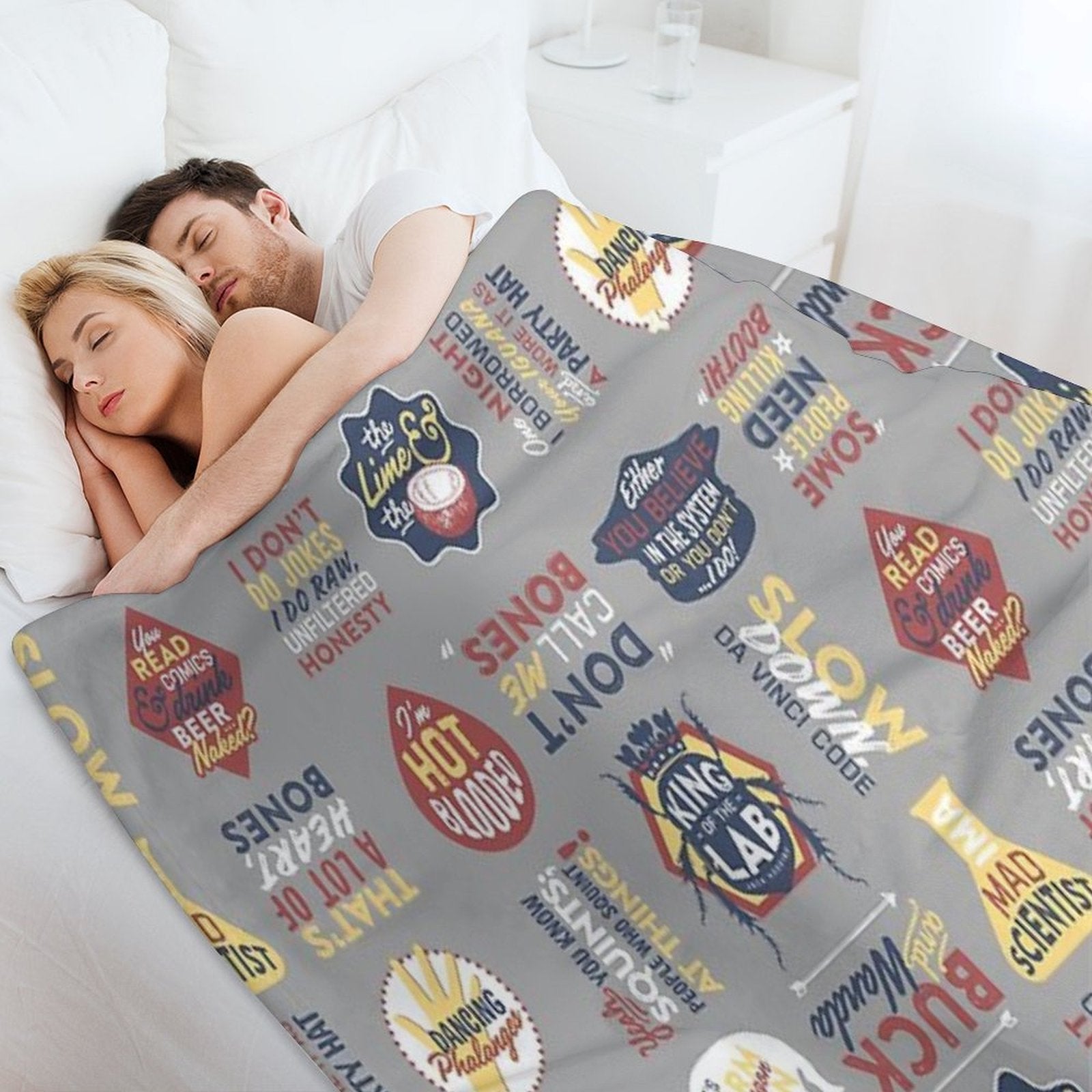 BONES - TV SHOW - COLOR COLLAGE Premium Throw Blanket
