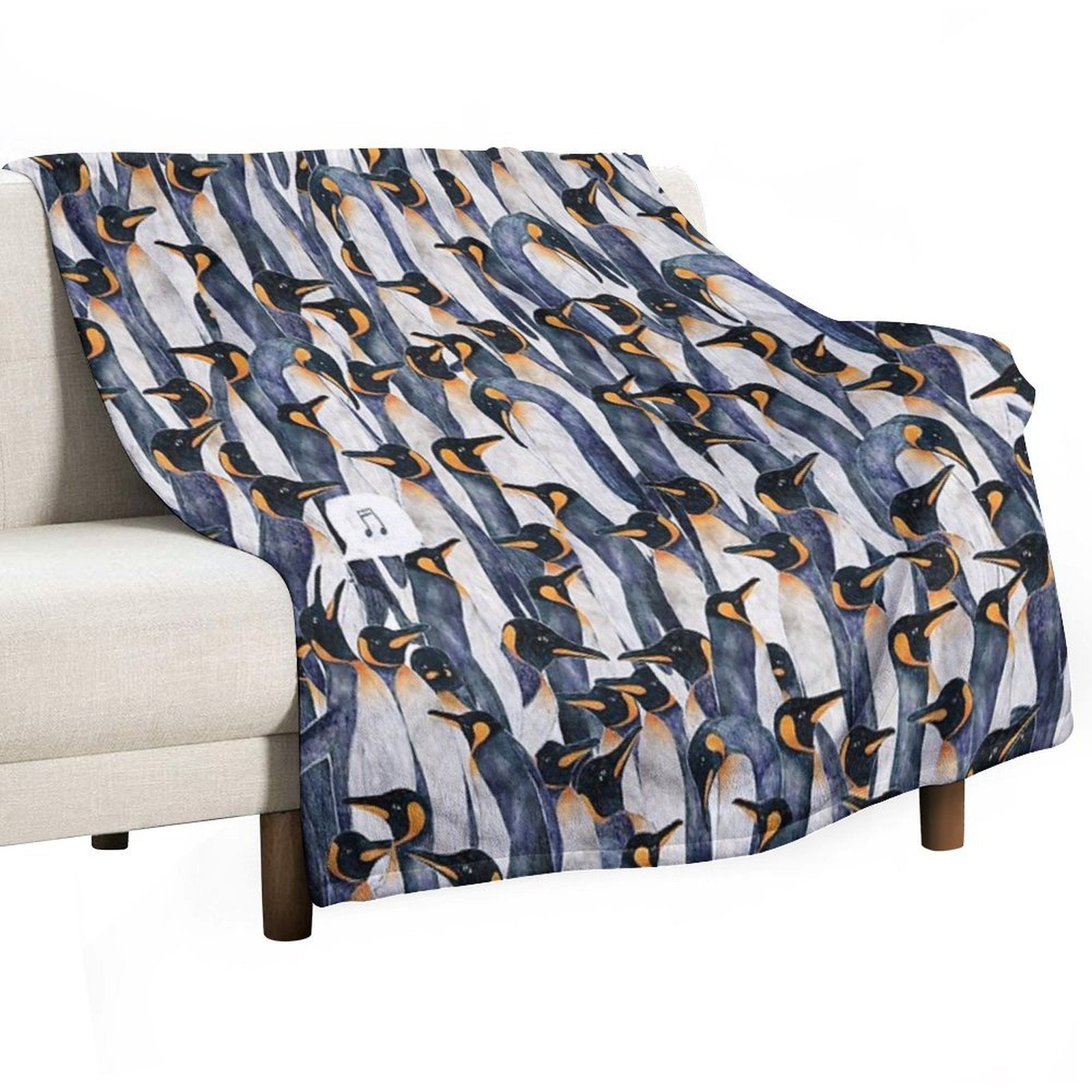 Singing Penguin Durable Throw Blanket
