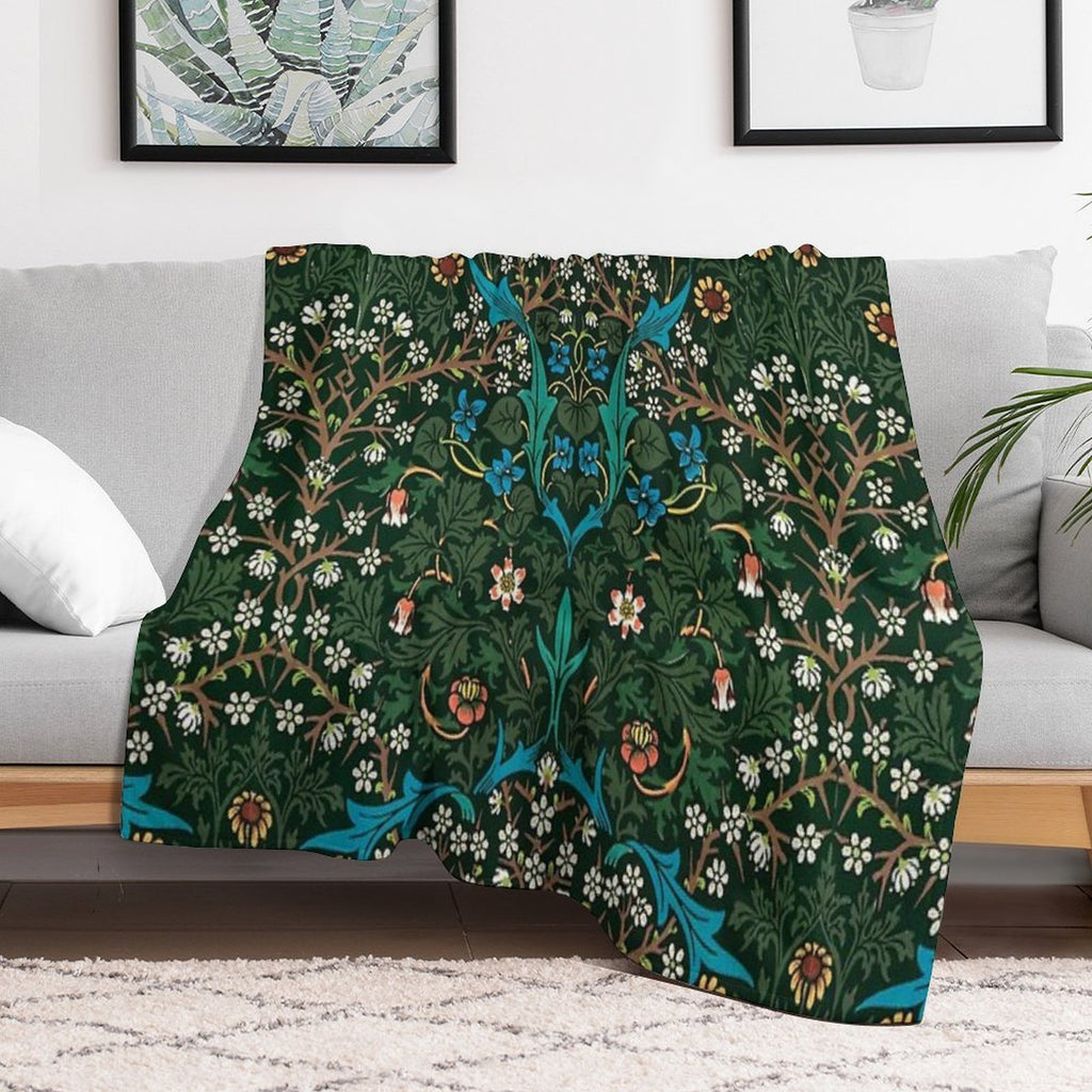 Blackthorn by William Morris, 1892 Compact Throw Blanket