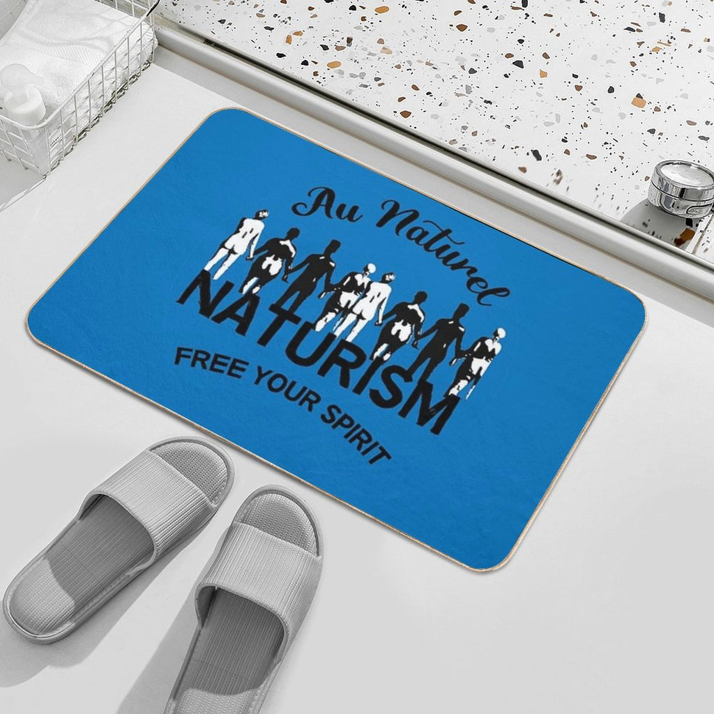 Naturism Gifts - Nudist Shirts - Naturist Bags - Beach Gifts - Lifestyle Gifts - Nude  Non-Slip Bath Mat