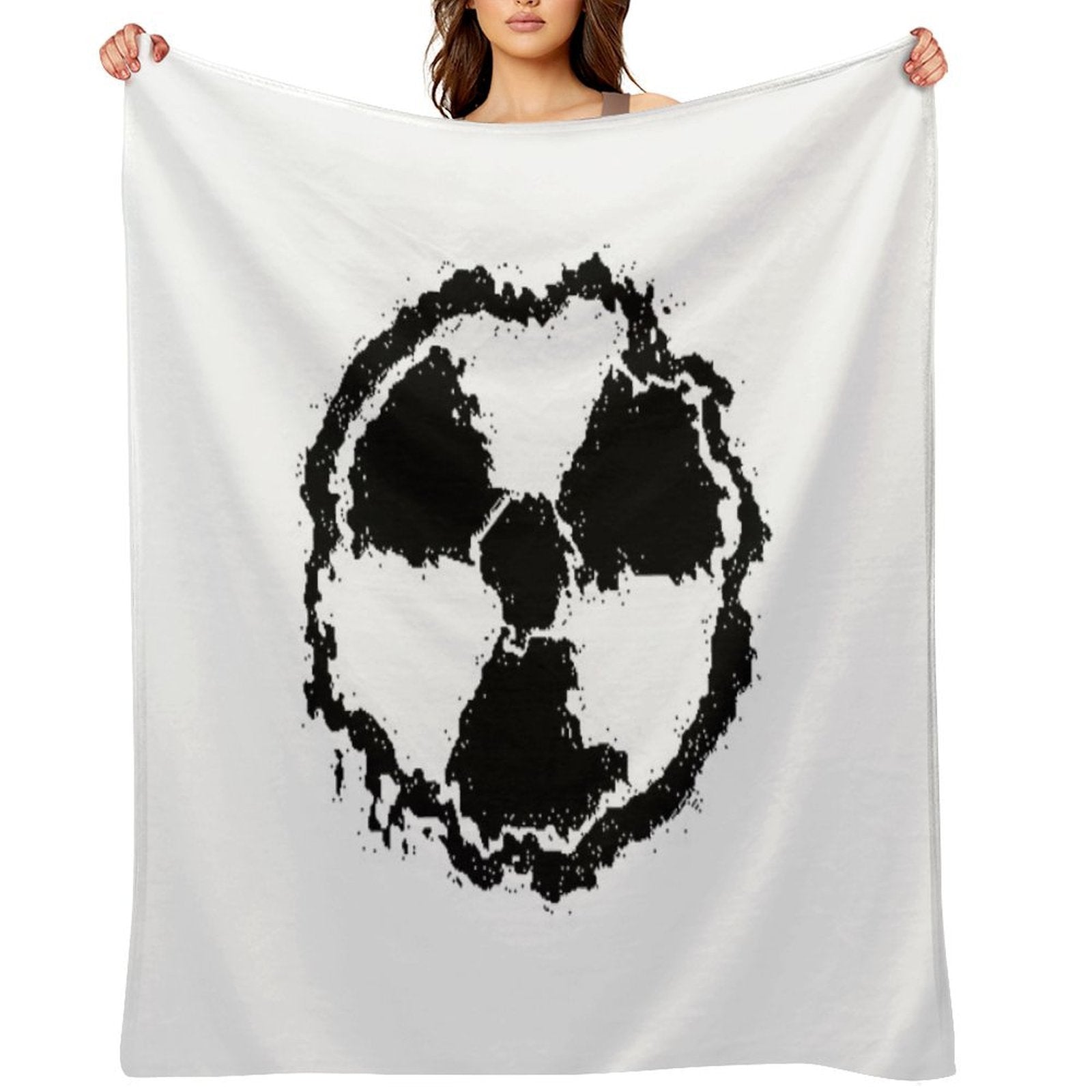 Toxic Hazard Embled Eco-conscious Throw Blanket