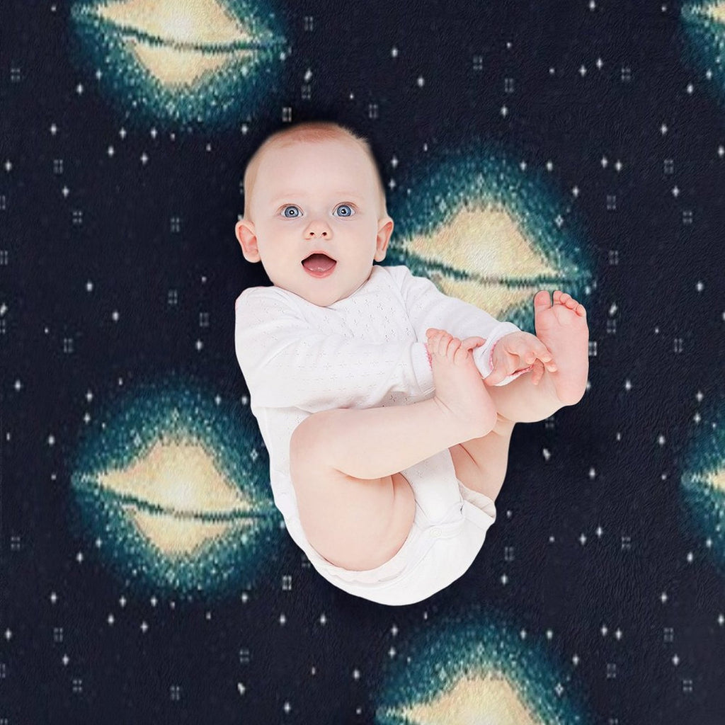 8bit Galaxy M104 Easy Care Throw Blanket