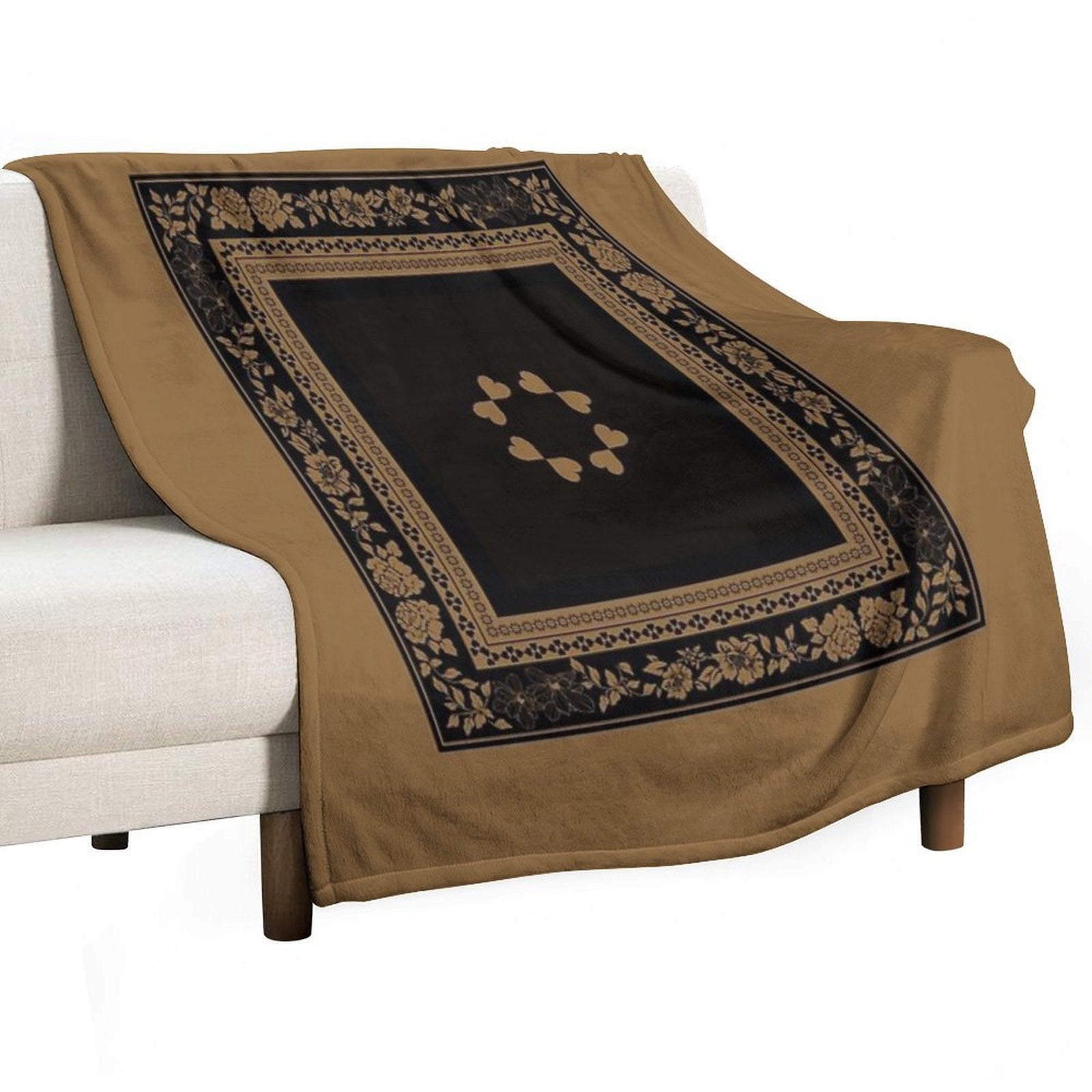 Love Garden Dependable Golden Tan Multi-functional Throw Blanket