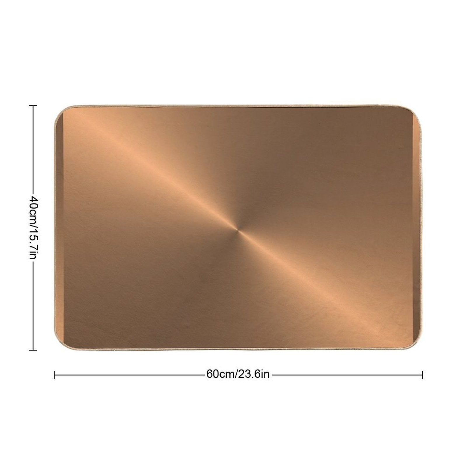 Brushed Copper Illustration  Stain-Proof Bath Mat