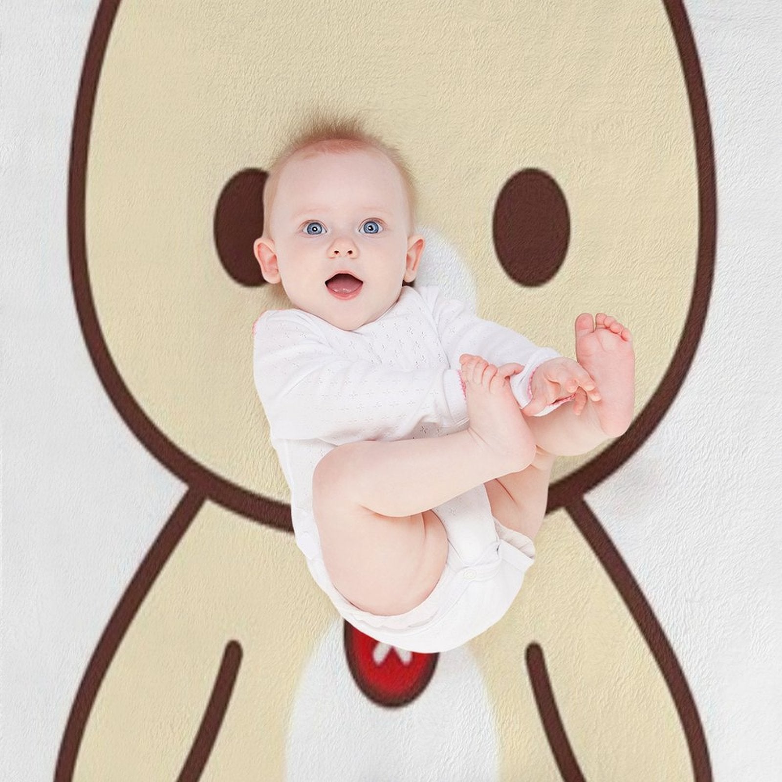 Rilakkuma Korilakkuma__ Machine-washable Throw Blanket