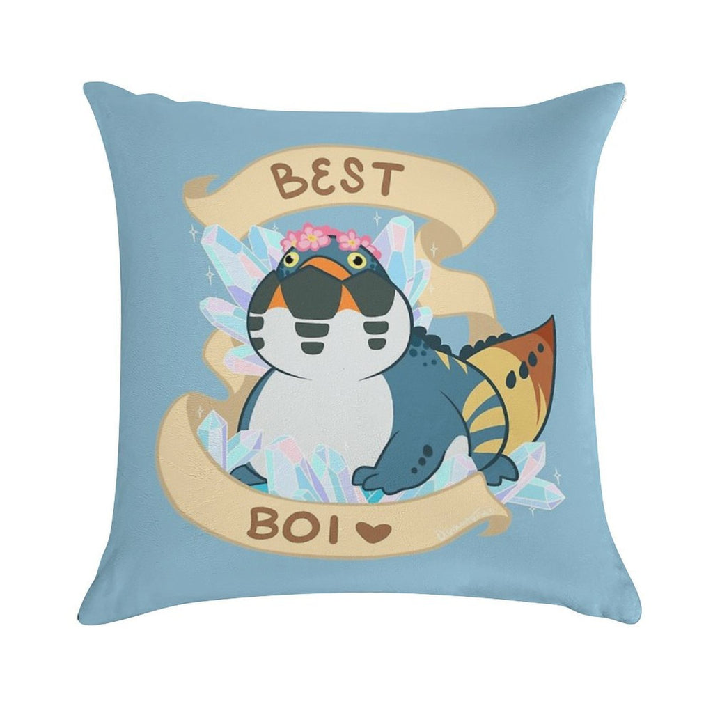 Dodogama Best Boi (MonHun World) Soft Fade-Resistant Throw Pillow