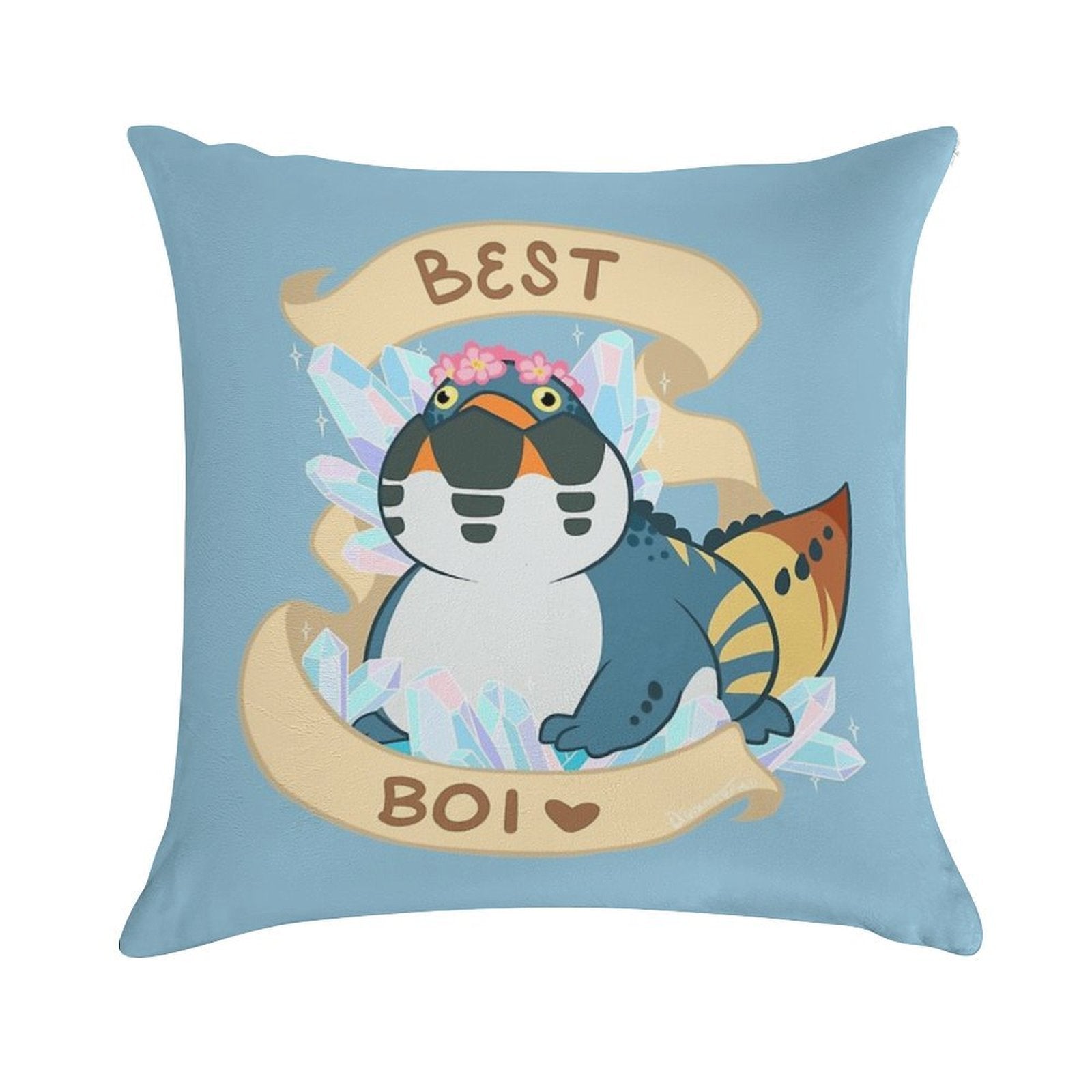 Dodogama Best Boi (MonHun World) Soft Fade-Resistant Throw Pillow