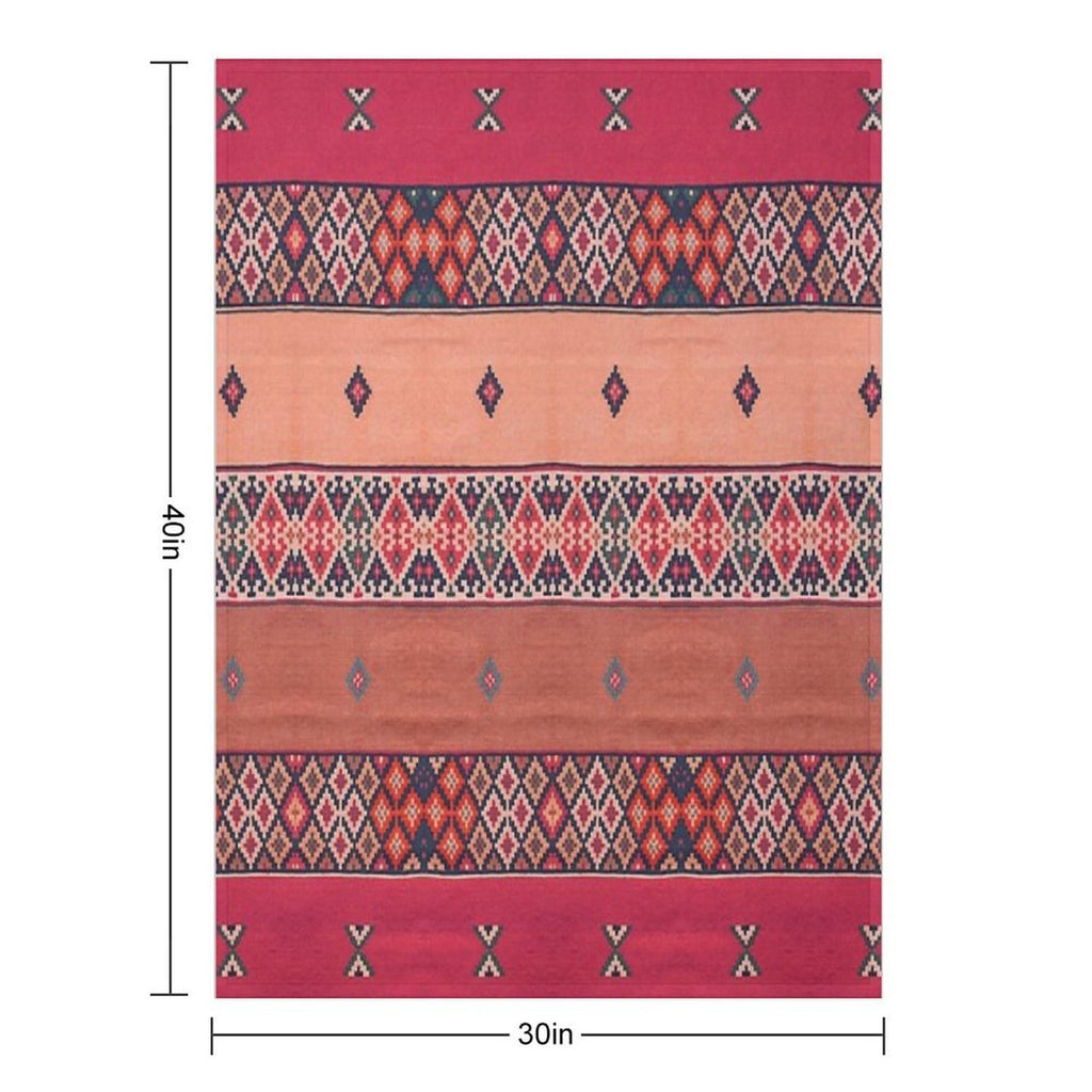 Traditional Moroccan Berber Design Lightweight Throw Blanket