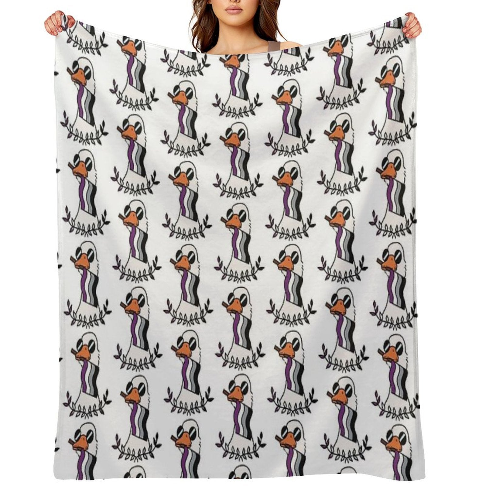 A Goose Wrinkle-free Throw Blanket