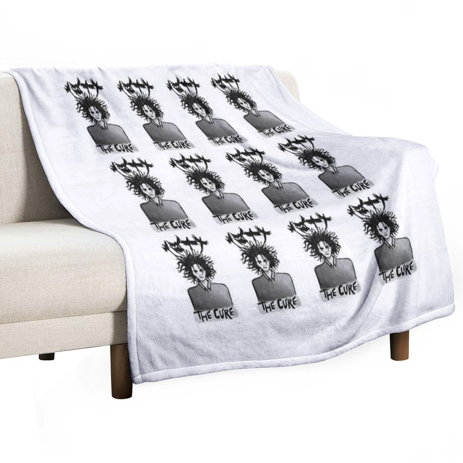 The Cure Print 1 Easy Care Throw Blanket