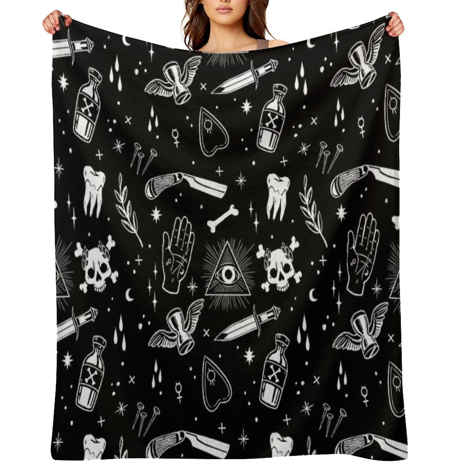A Few Macabre Things All-season Throw Blanket