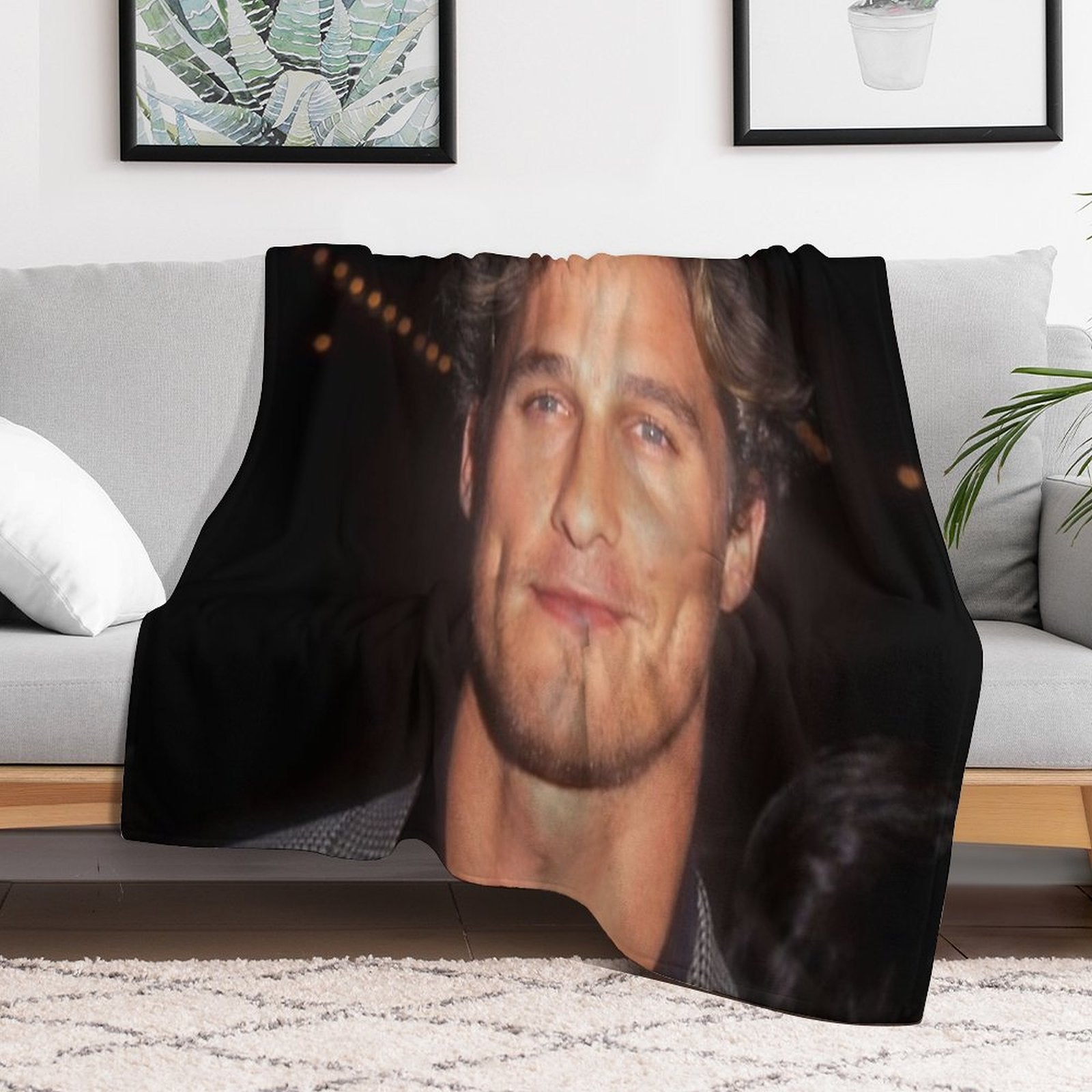 Matthew Mcconaughey Lightweight Throw Blanket
