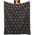 Crystal Red Shrimps Eco-conscious Throw Blanket