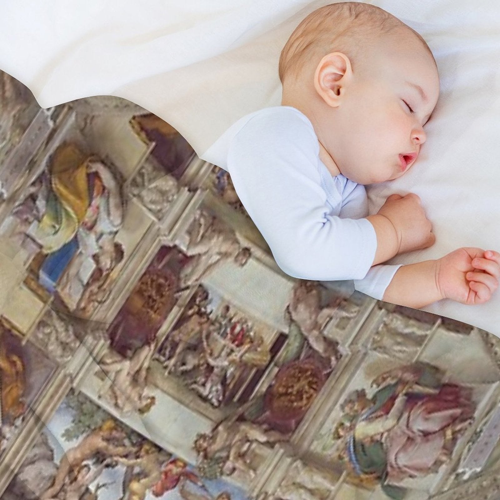 Sistine Chapel Ceiling Velvety-soft Throw Blanket