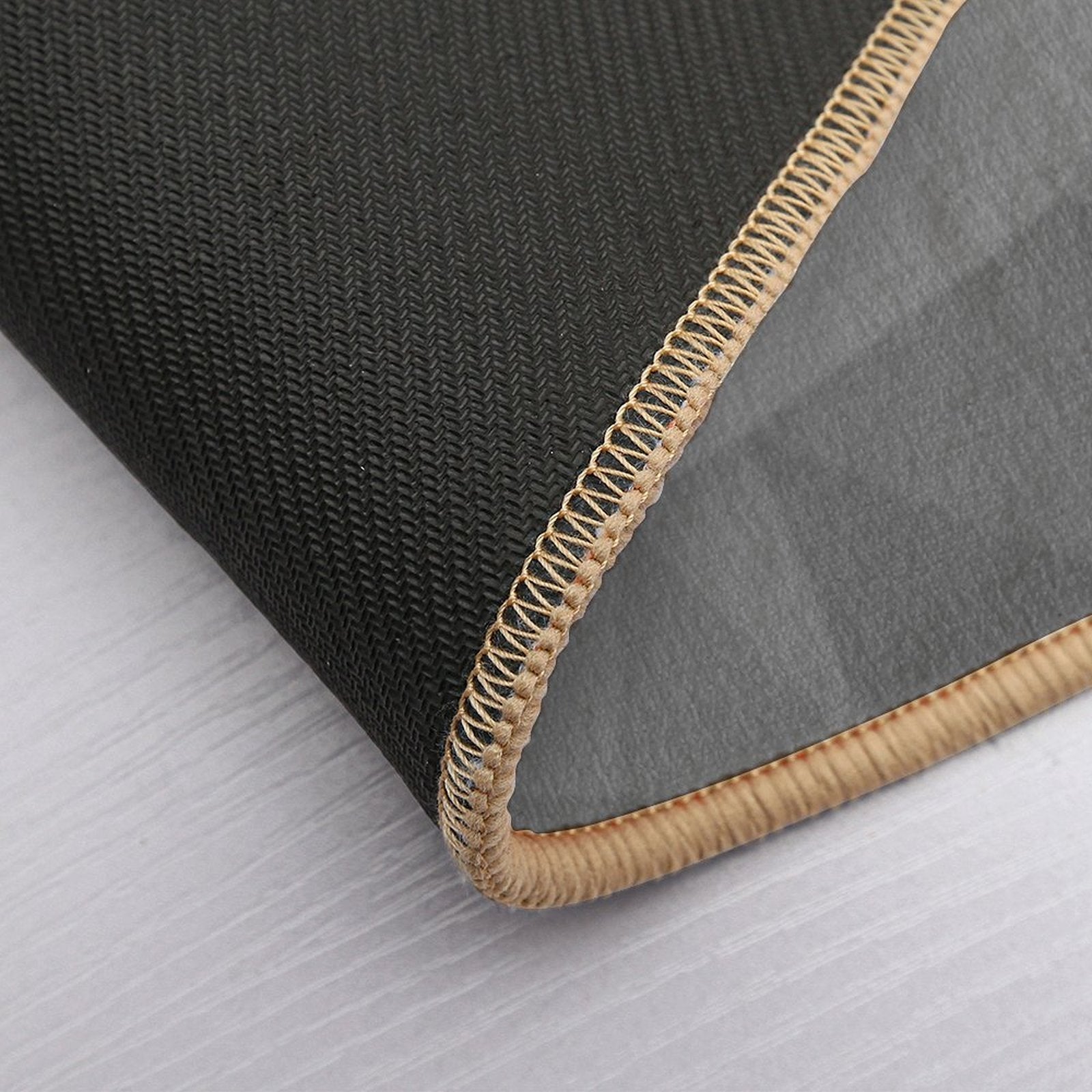 Gray Gradient Geometric Mesh Pattern Grey Elegant Design  Stain-Proof Bath Mat