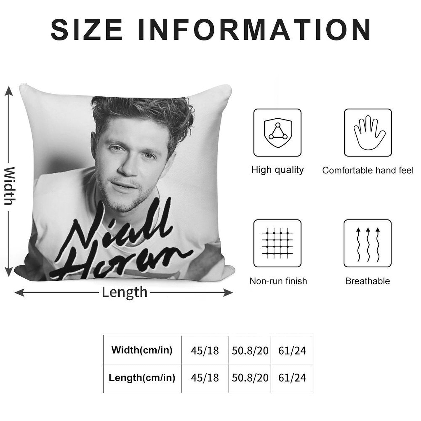 Fournal Niall North American Tour Soft Multiple Sizes Throw Pillow