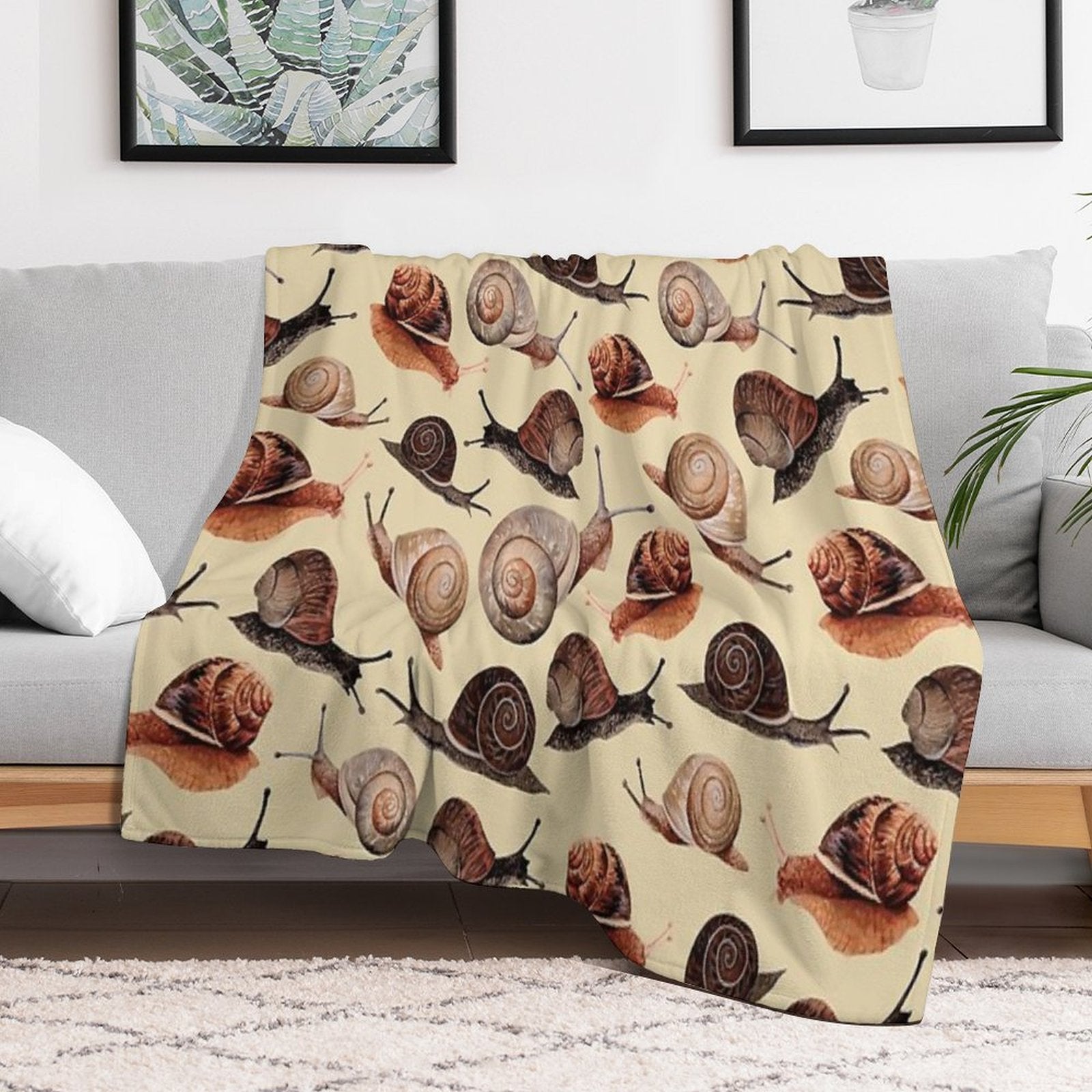 A Slew of Snails Premium Throw Blanket