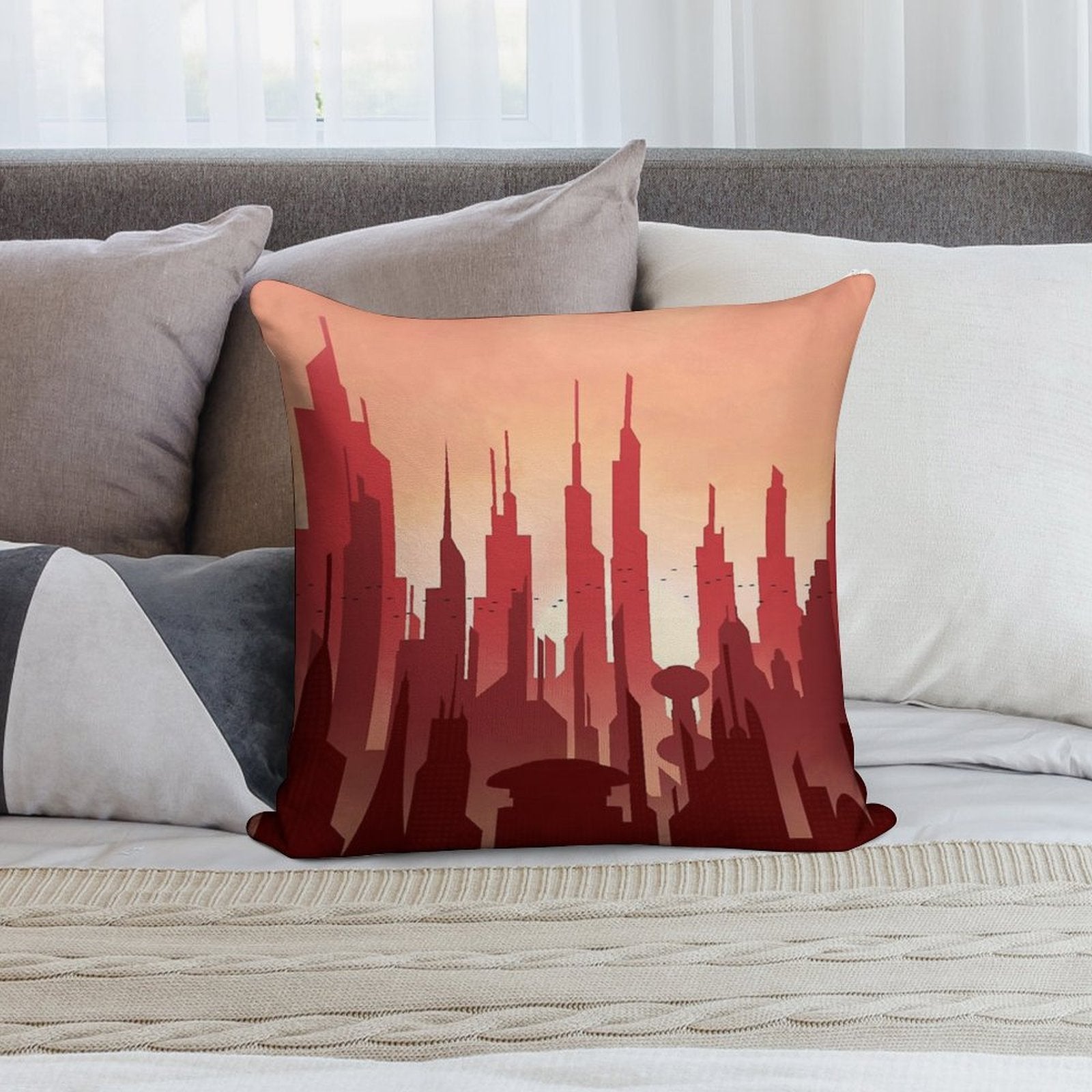Coruscant Soft Washable Throw Pillow