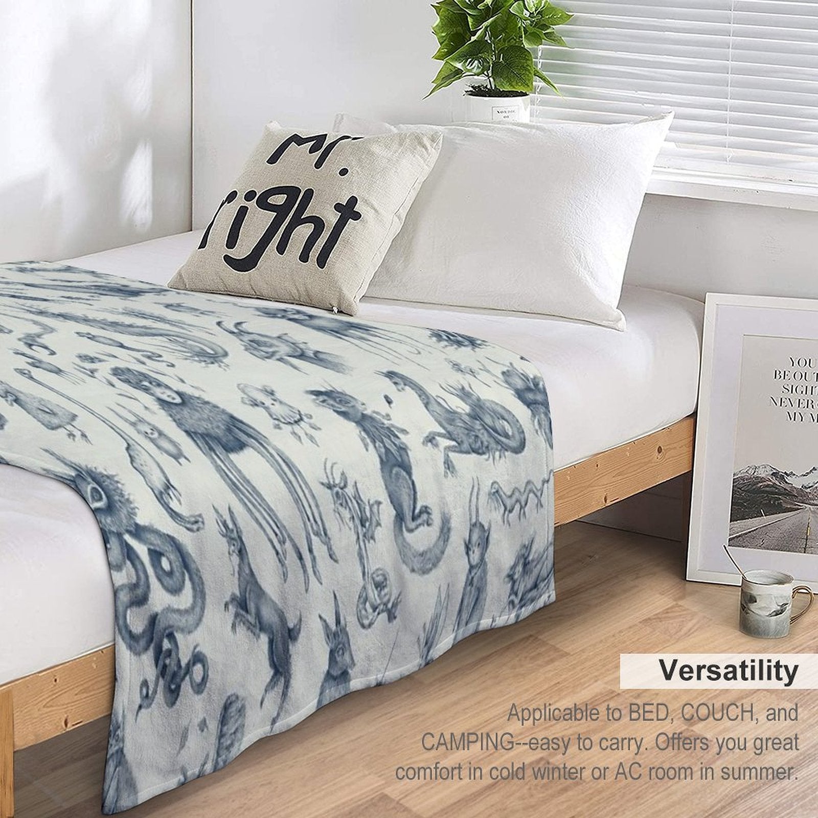 Beings And Creatures Premium Throw Blanket