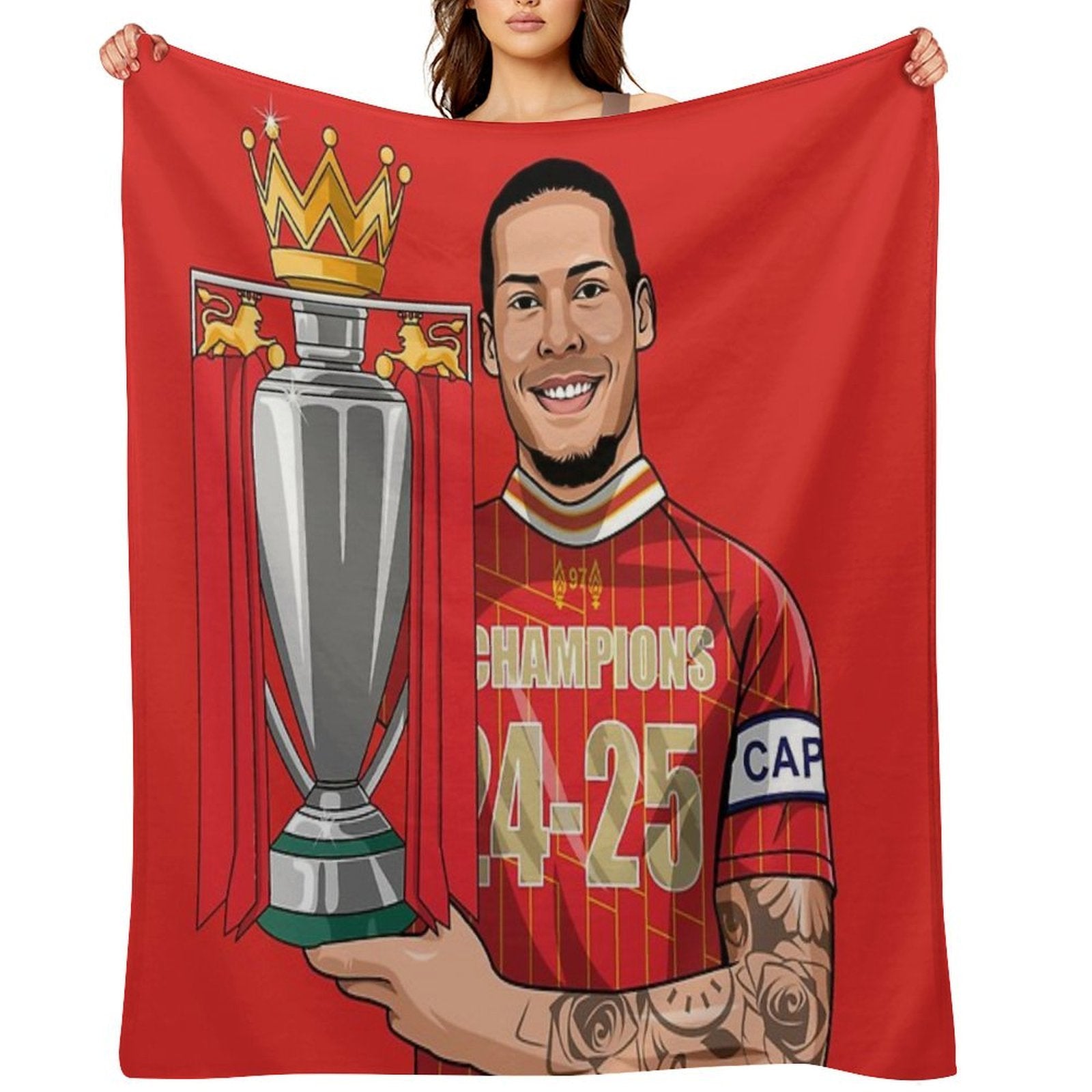 Virgil League Champions Durable Throw Blanket