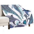 Whale Shark, Ray & Sea Creature Play Print Comfort Throw Blanket