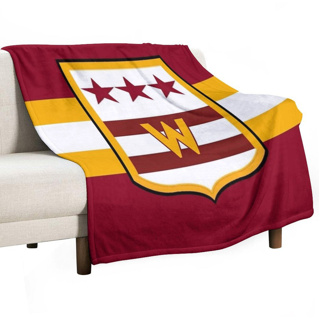 Washington D.C. Commander Football Easy Care Throw Blanket