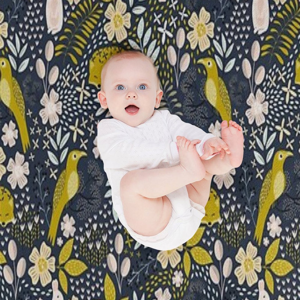 Woodland Flora Durable Throw Blanket