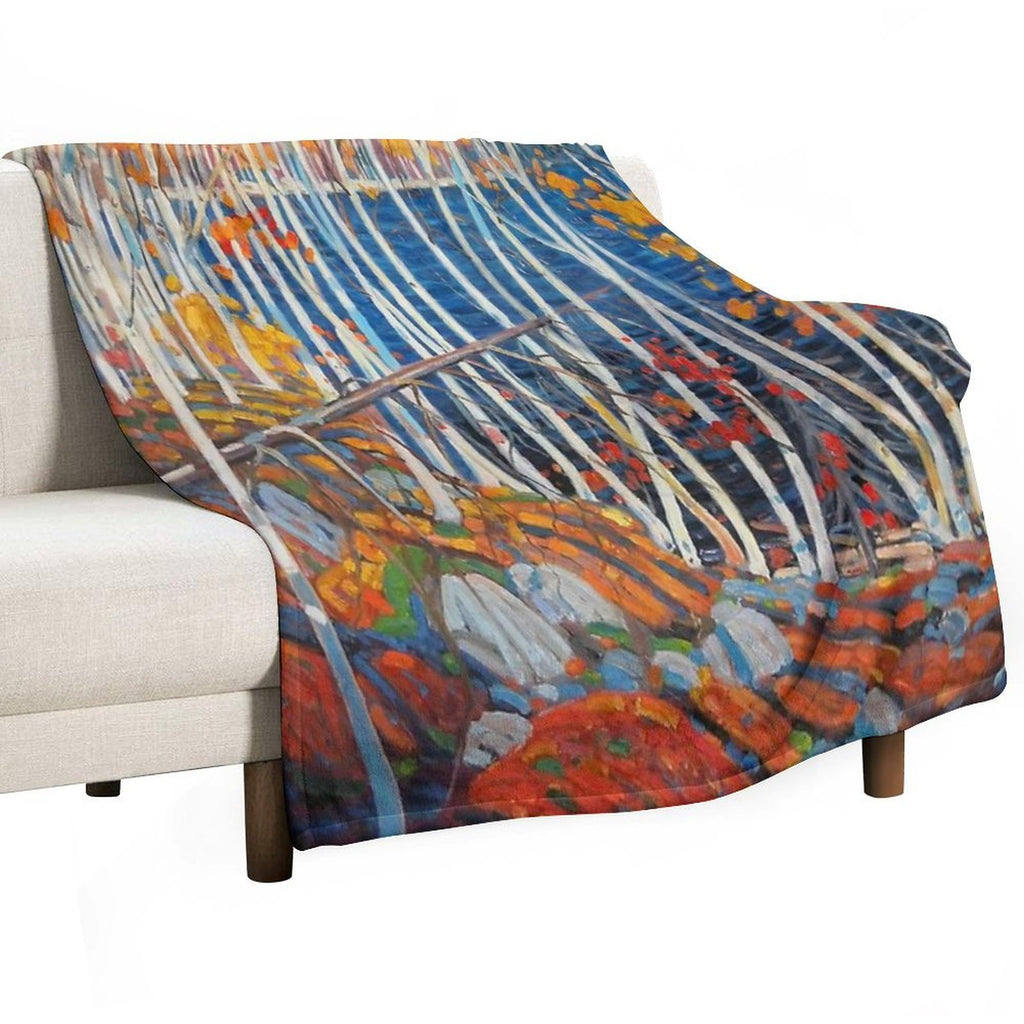 In The Northland (Group Of Seven) by Tom Thomson Canadian Landscape Versatility Throw Blanket