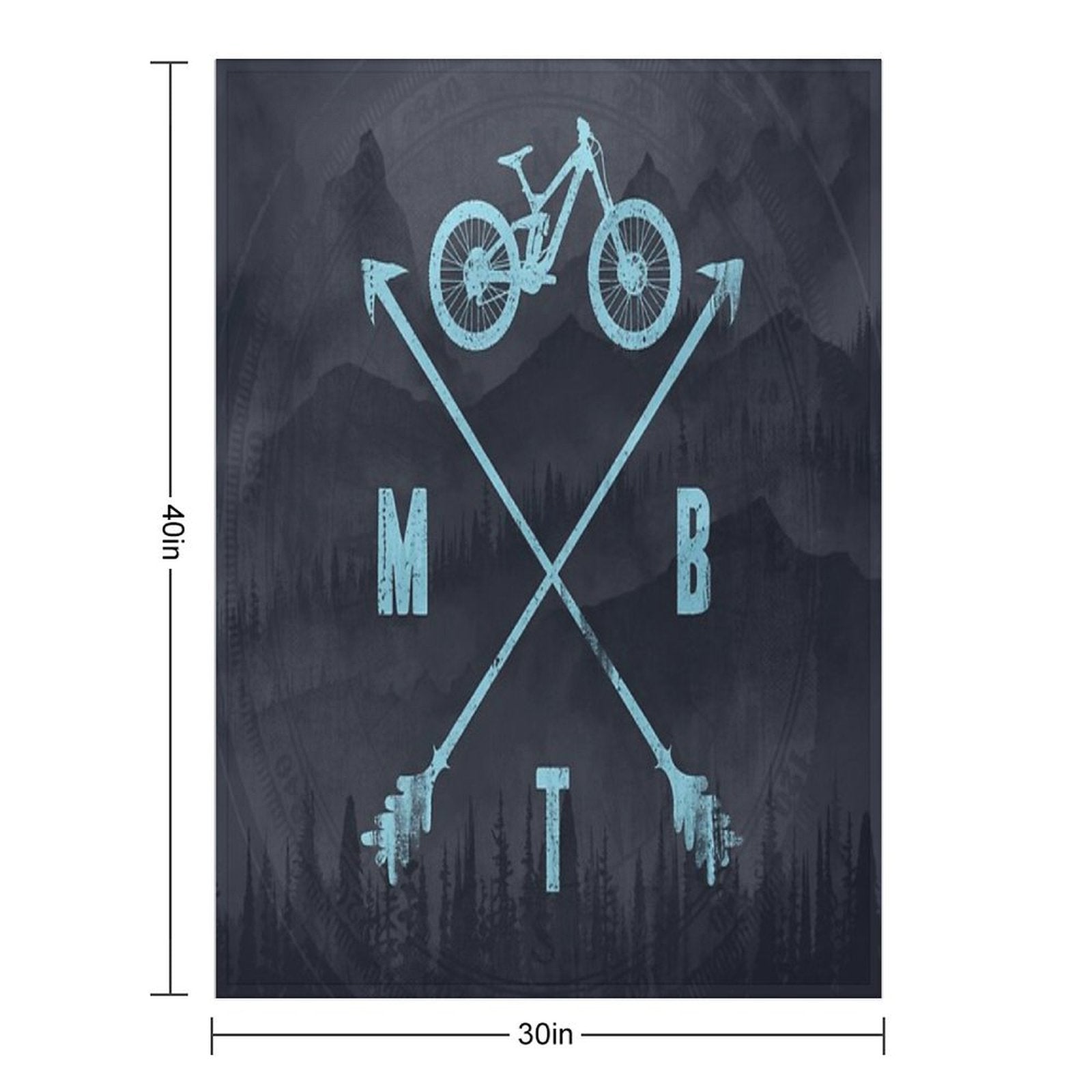 Downhill MTB Compact Throw Blanket