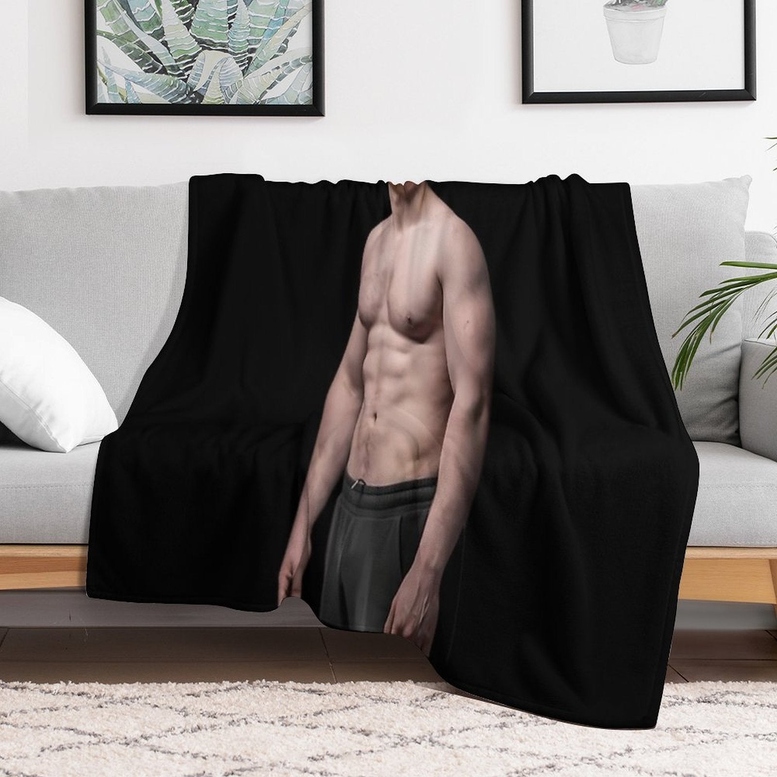 Kit Connor Shirtless  Hot Compact Throw Blanket
