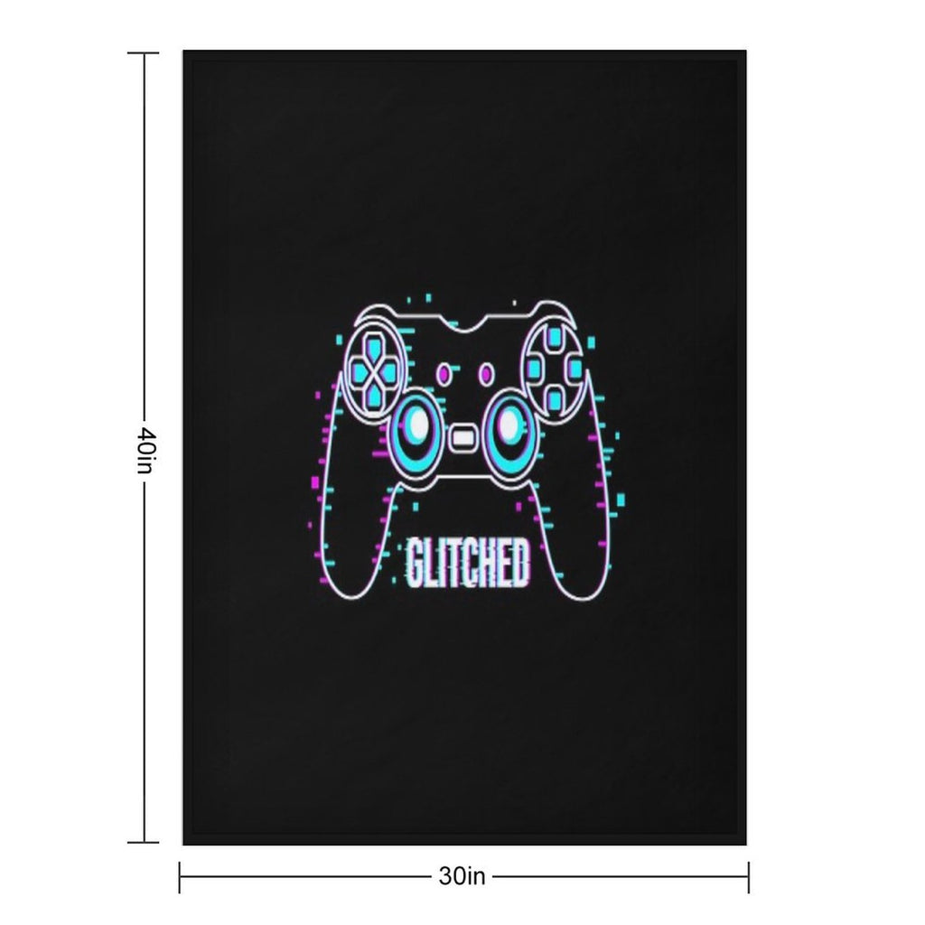 Video Game Controller - Glitched Anti-pilling Throw Blanket