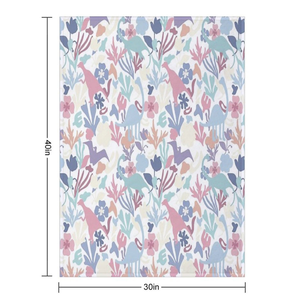 Jurassic Garden Pattern Comfort Throw Blanket