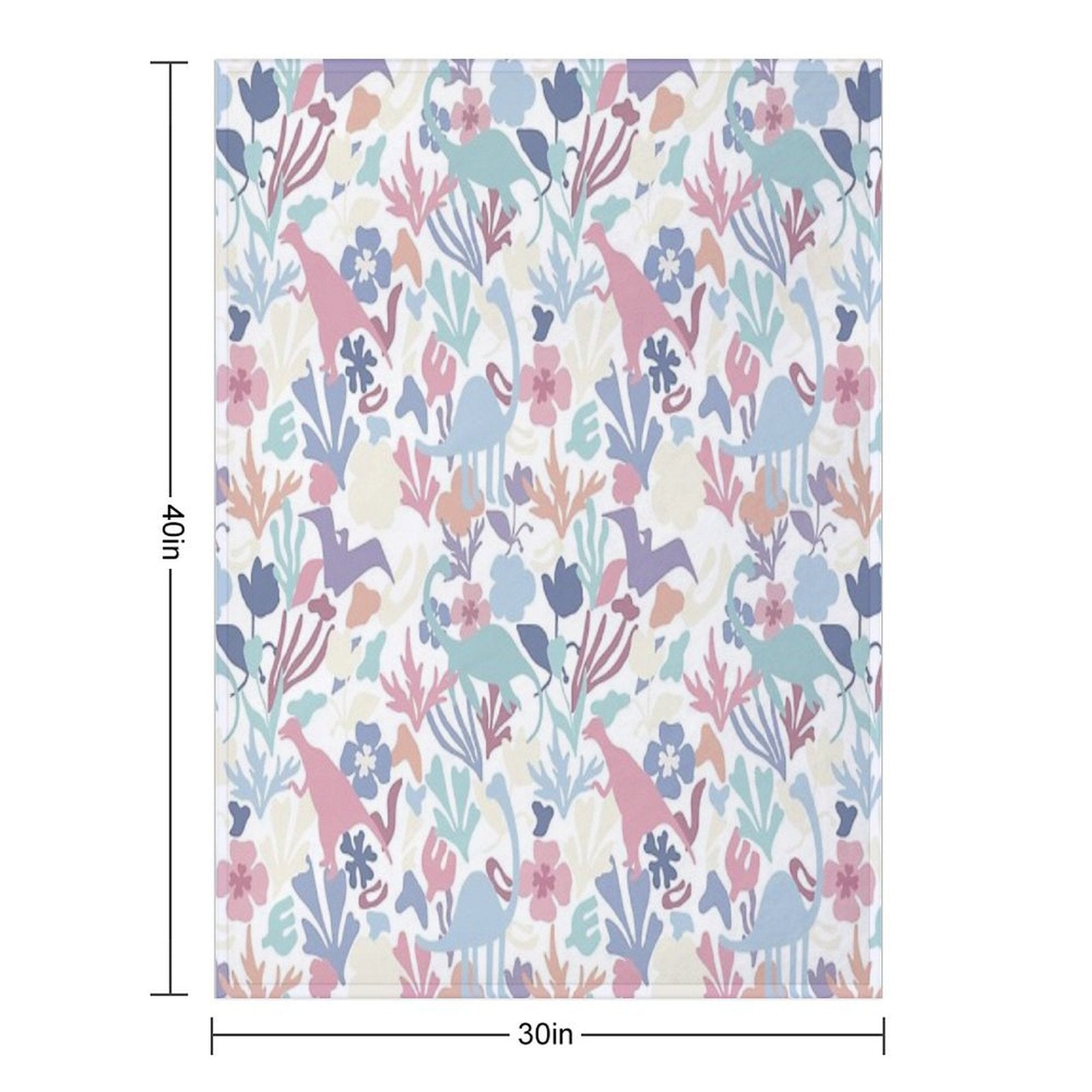 Jurassic Garden Pattern Comfort Throw Blanket
