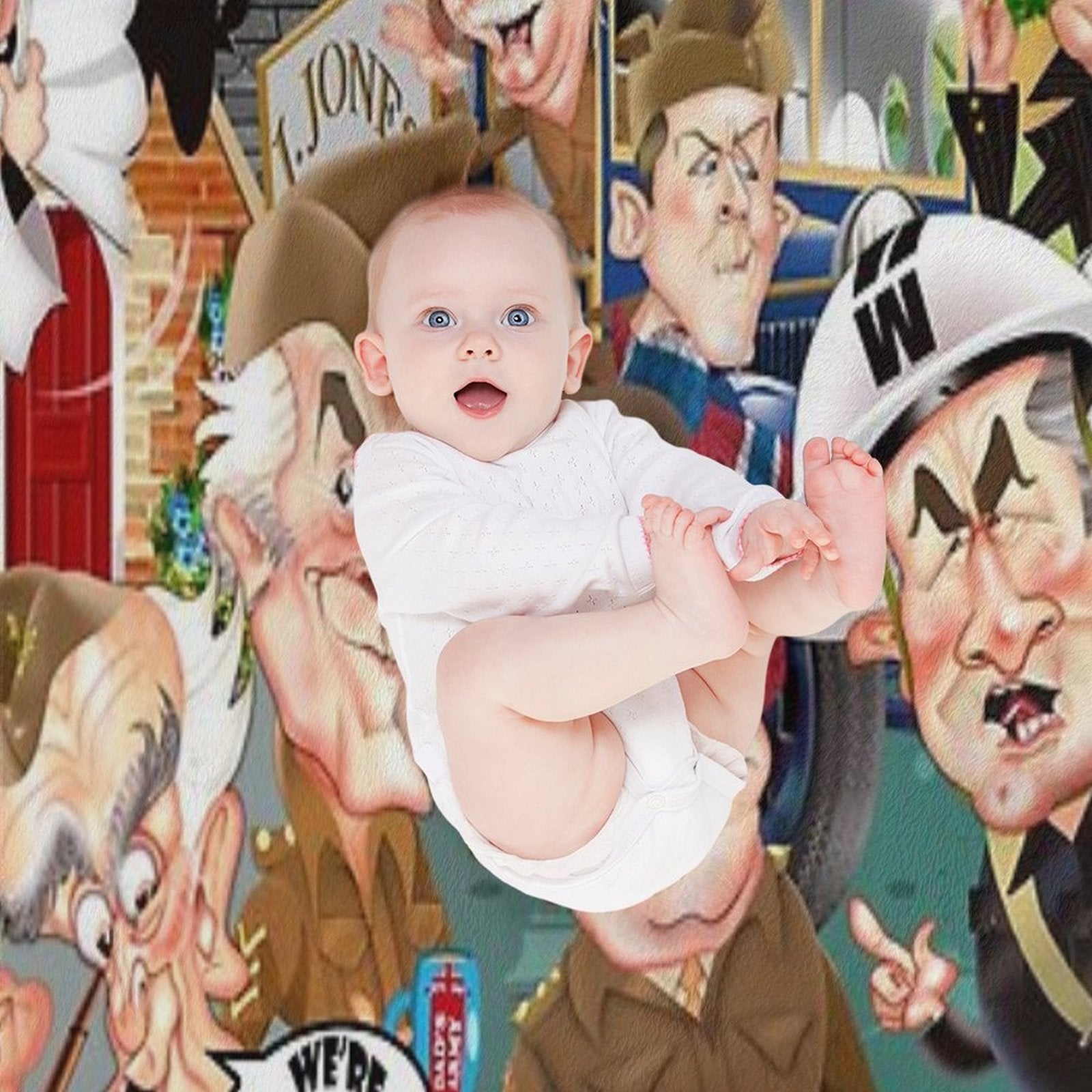 Dads Army Collective Shrink-resistant Throw Blanket
