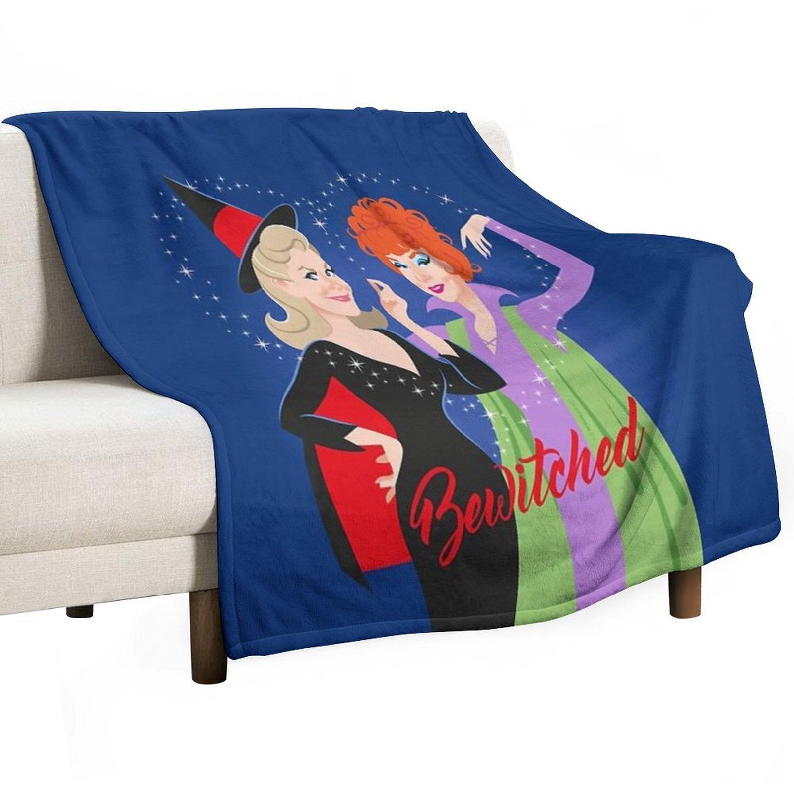 Bewitched Ladies Travel-friendly Throw Blanket