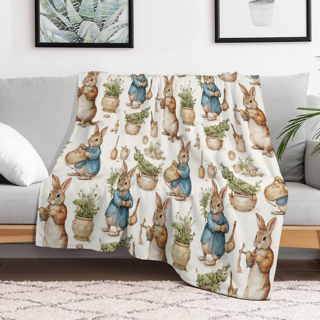 Peter Rabbit Watercolour Lightweight Throw Blanket
