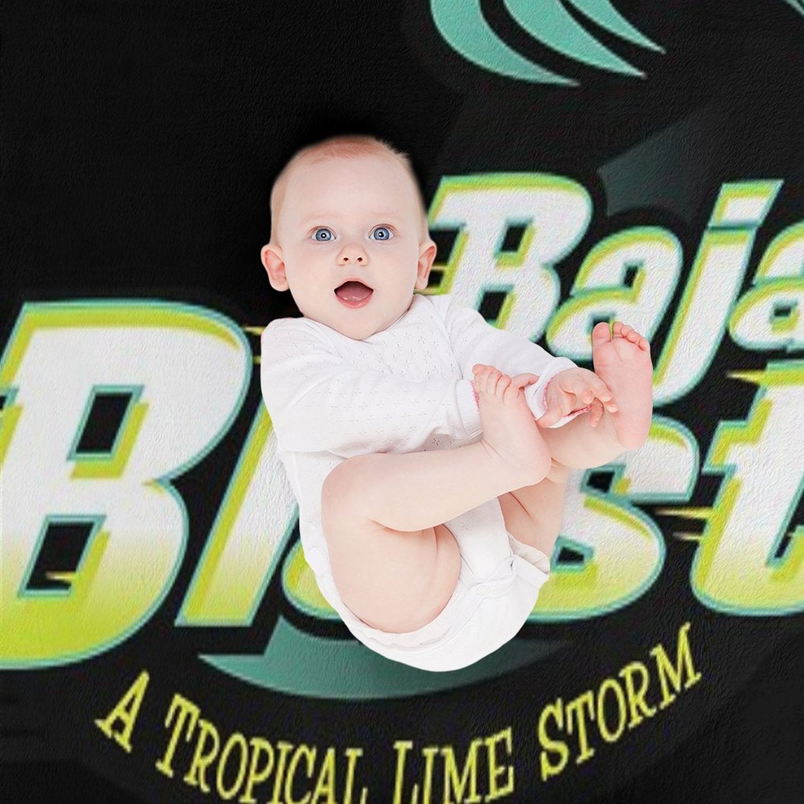 Baja Blast Plain Logo Compact Throw Blanket