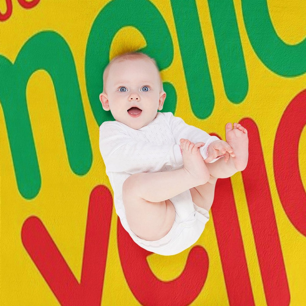 Enjoy Mello Yello Shrink-resistant Throw Blanket