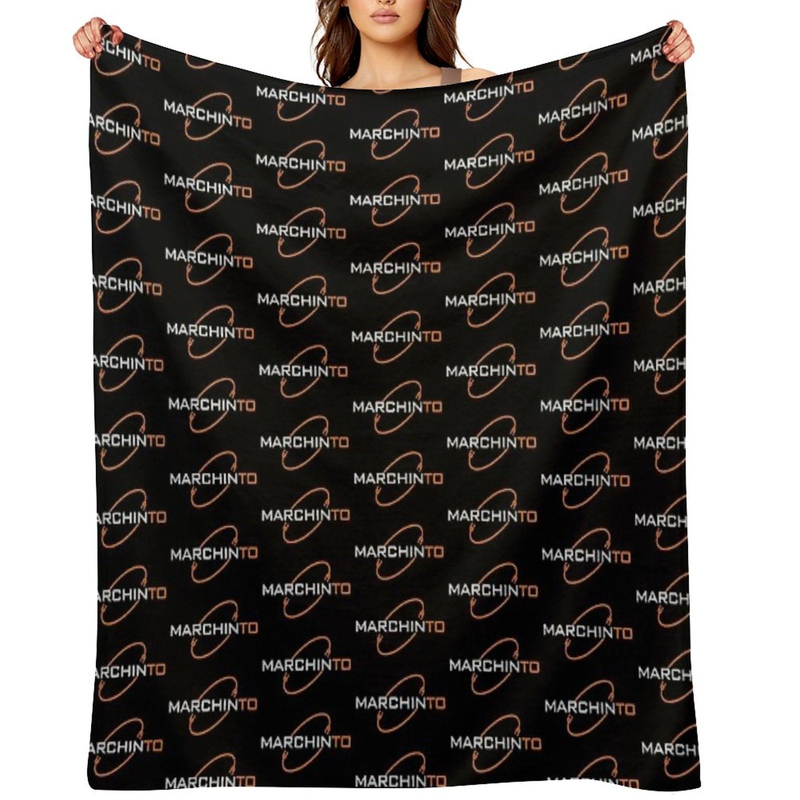 Marchinto Logo V2 Eco-conscious Throw Blanket