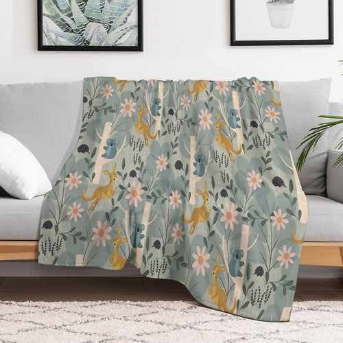 Aussie Animals All-season Throw Blanket