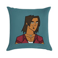 Total Drama - Alejandro Soft Reinforced Edging Throw Pillow