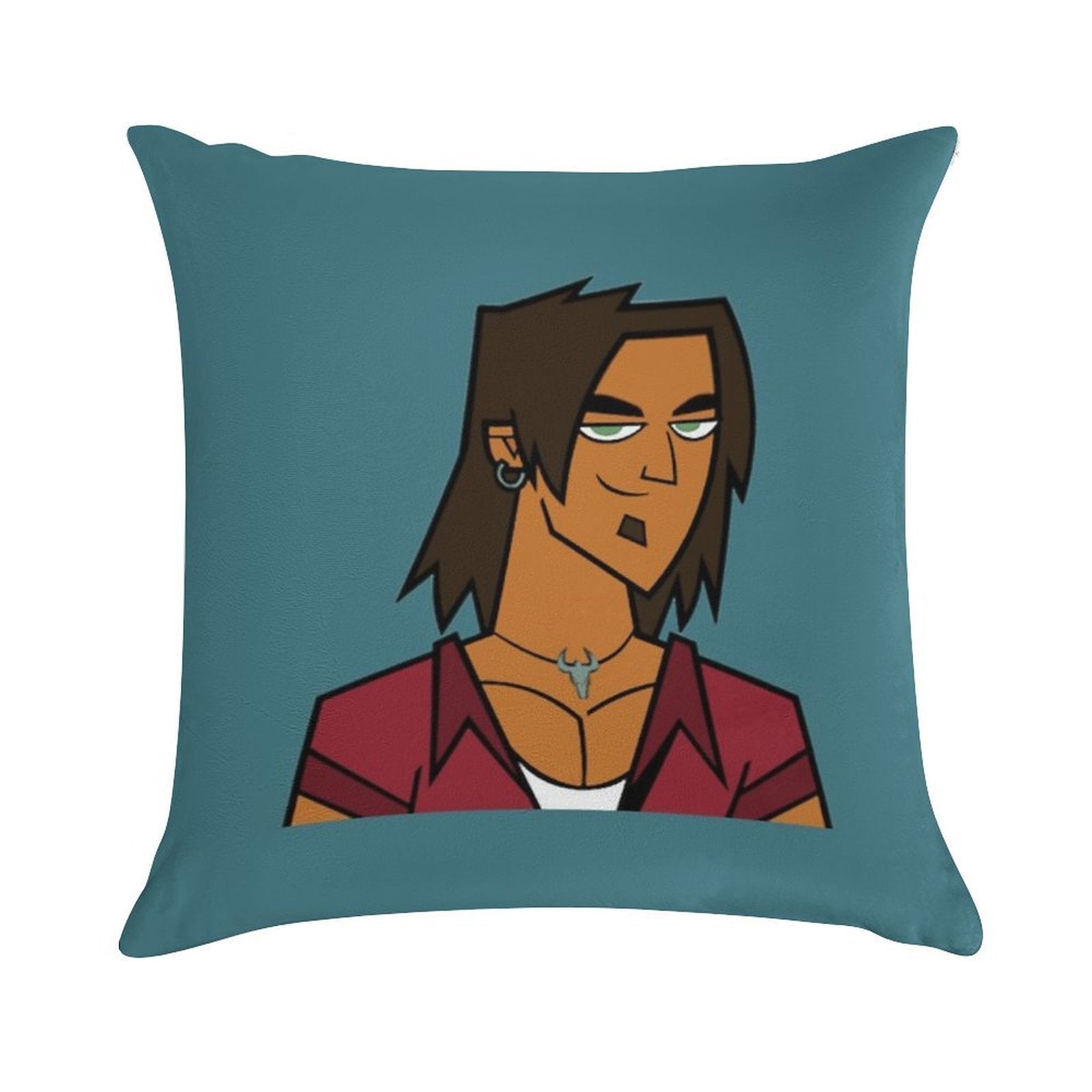 Total Drama - Alejandro Soft Reinforced Edging Throw Pillow