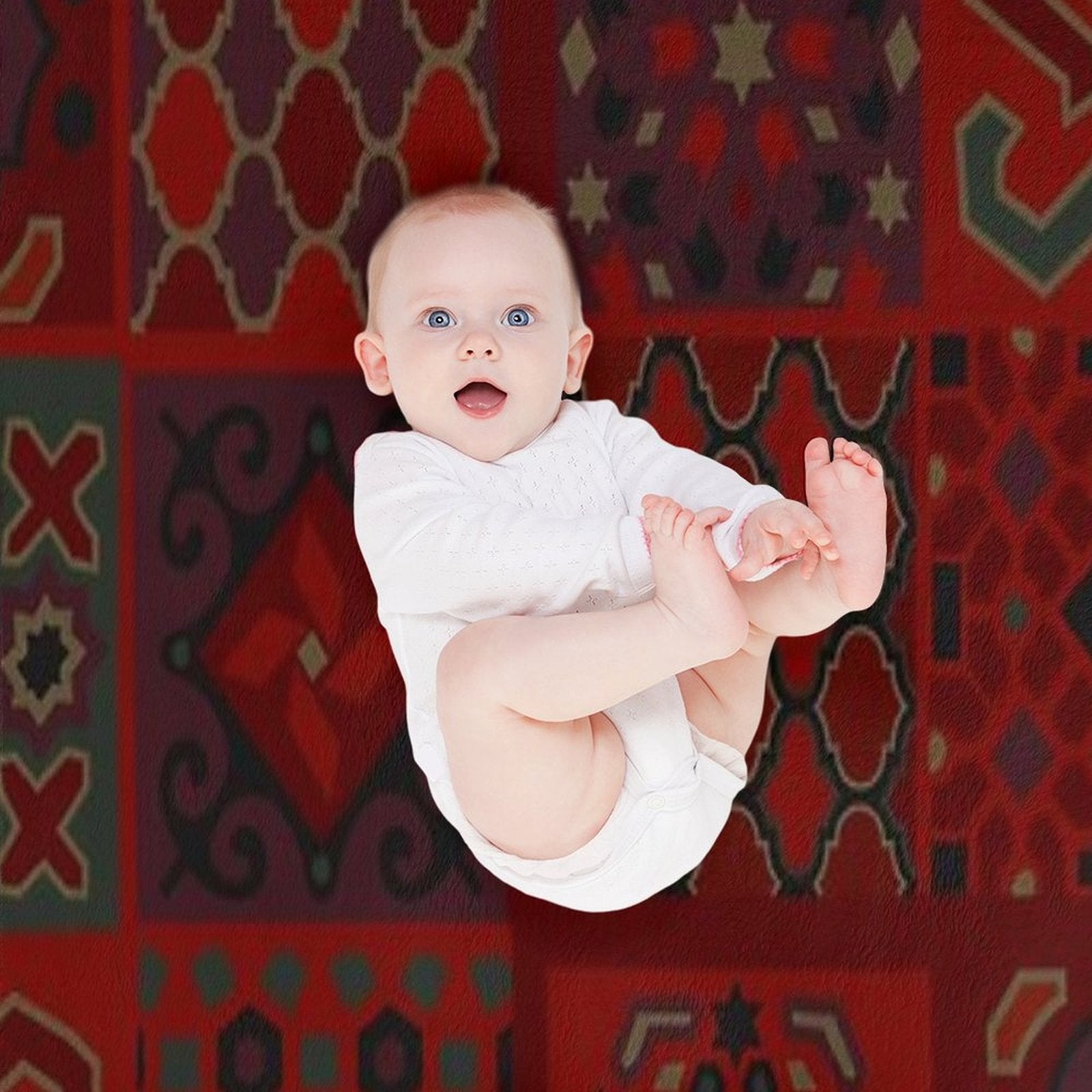 Moroccan Moments - Saffron Eco-conscious Throw Blanket