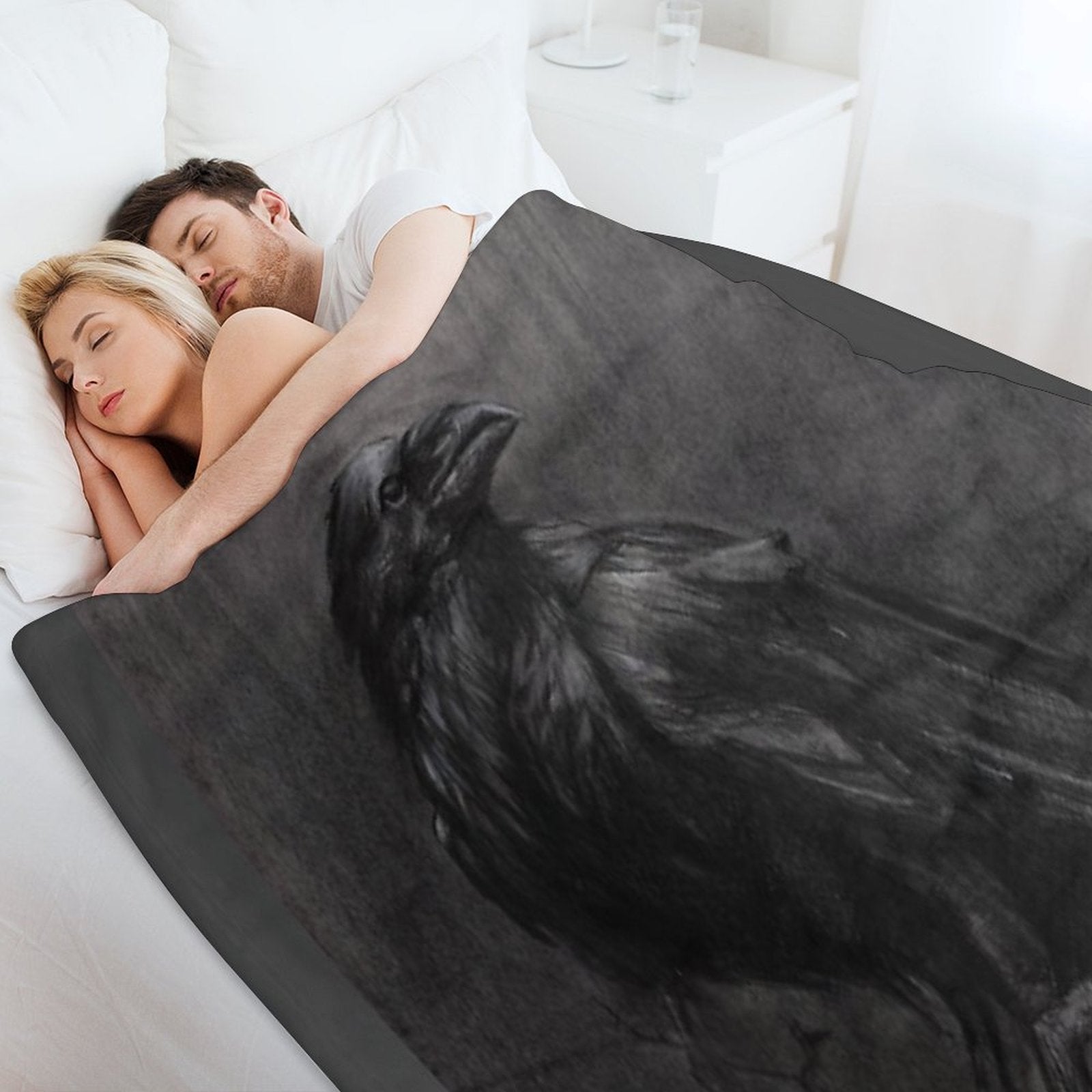 Raven Compact Throw Blanket